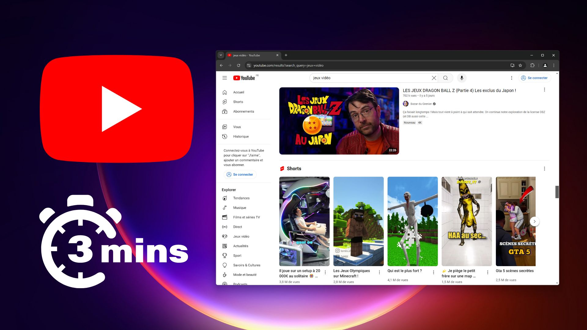 YouTube rallonge la durée des Shorts à 3 minutes !