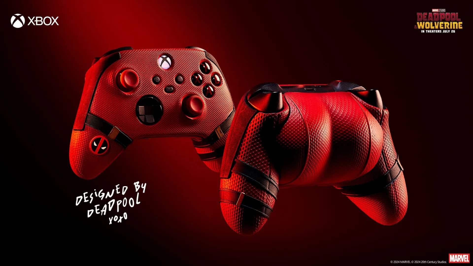 Xbox lance une manette édition limitée Deadpool