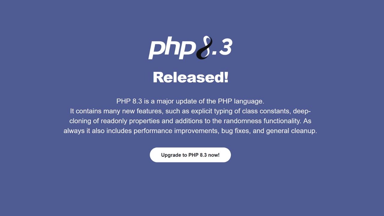 PHP 8.3 est là : Nouveautés et améliorations aux rdv !