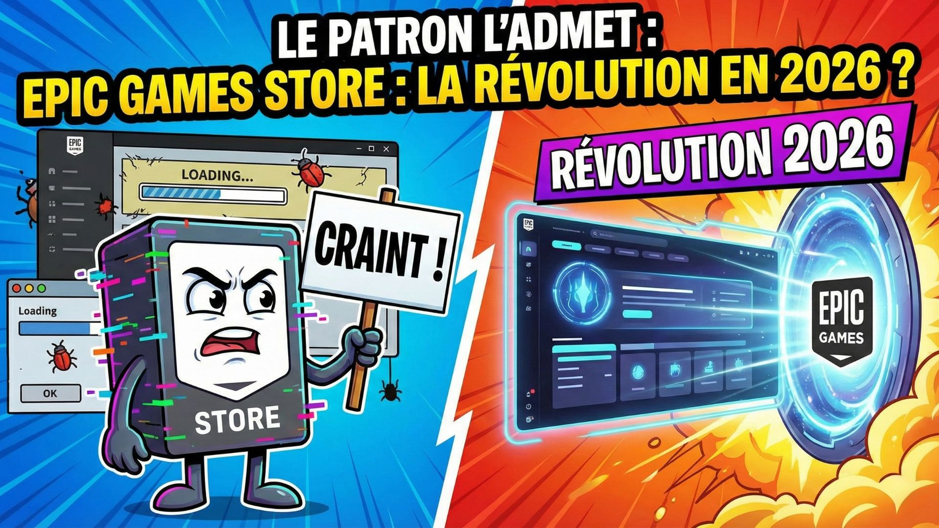 Epic Games Store : le patron admet que le launcher « craint » et promet une révolution pour 2026