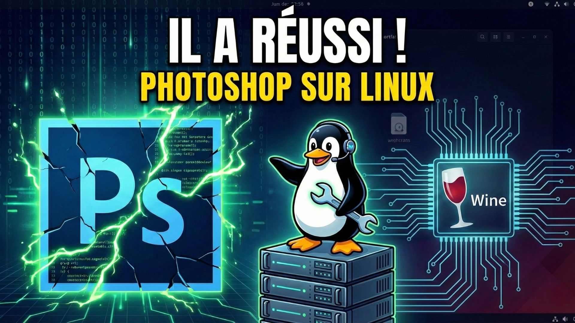 Adobe photoshop sur Linux : un hack Wine qui change (enfin) la donne