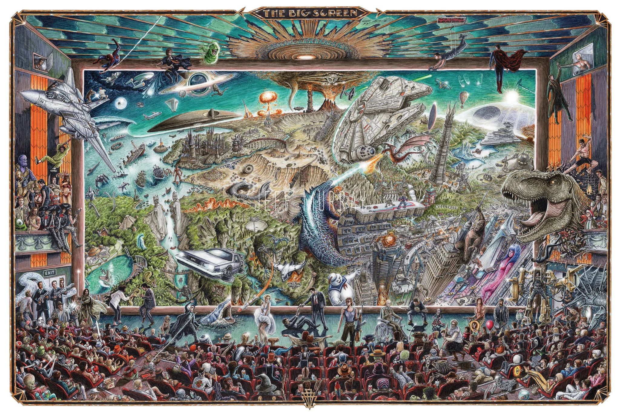 Trouverez-vous les 130 films présents dans cet oeuvre d'art ?