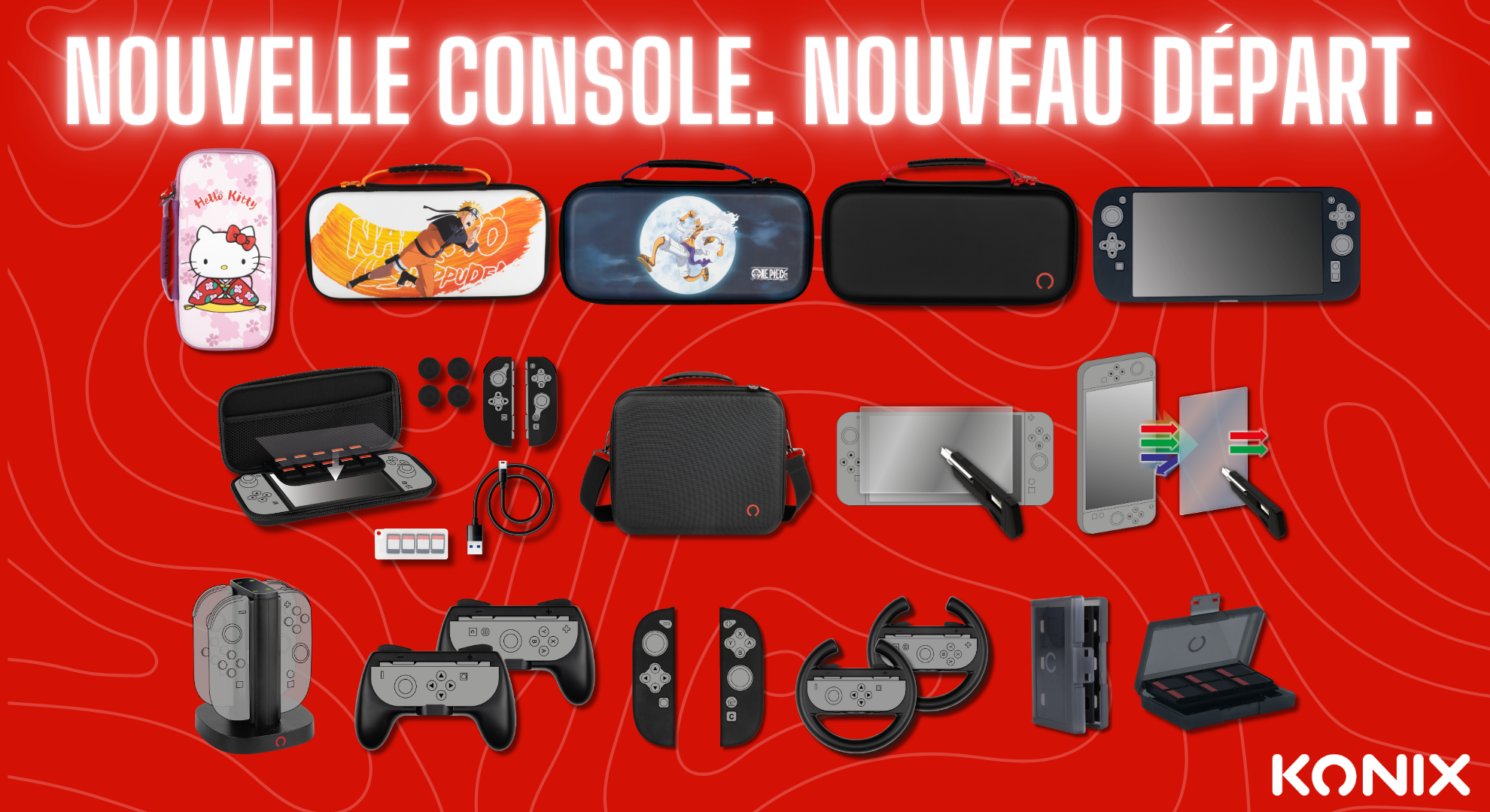 Konix, fournisseur français, dévoile ses housses et accessoires pour la Nintendo Switch 2