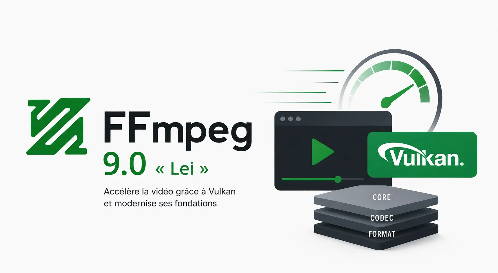 FFmpeg 9.0 « Lei » accélère la vidéo grâce à Vulkan et modernise ses fondations