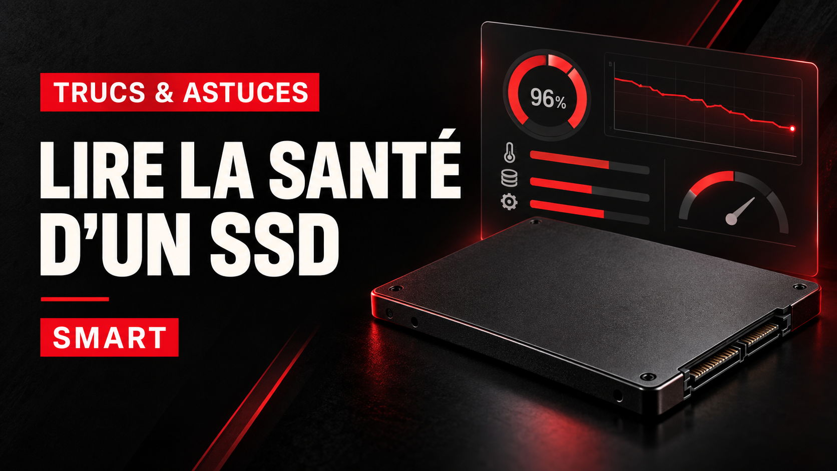 Vérifier l’état réel d’un SSD avec les données SMART