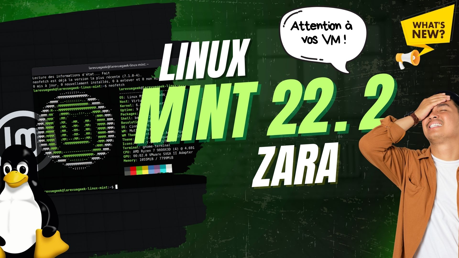 Linux Mint 22.2 Zara : Toutes les nouveautés + tuto upgrade ...