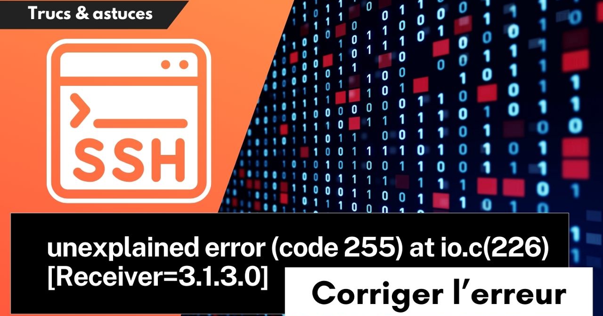 Comment contourner l'erreur rsync 