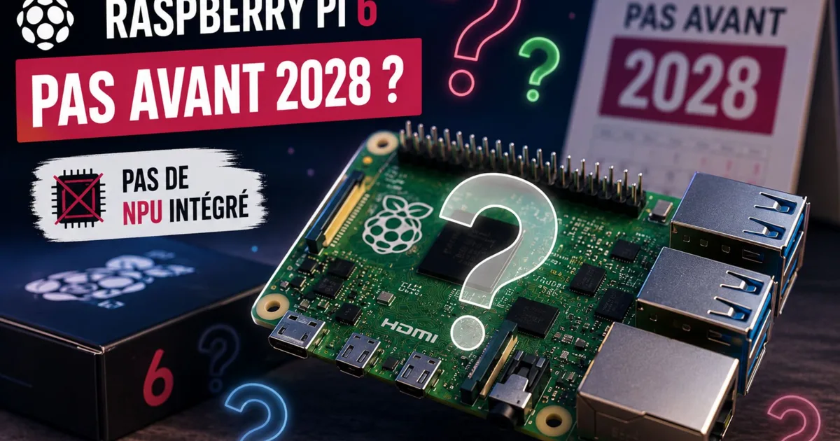 Raspberry Pi 6 : pas avant 2028, et sans puce IA intégrée ? - LaRevueGeek