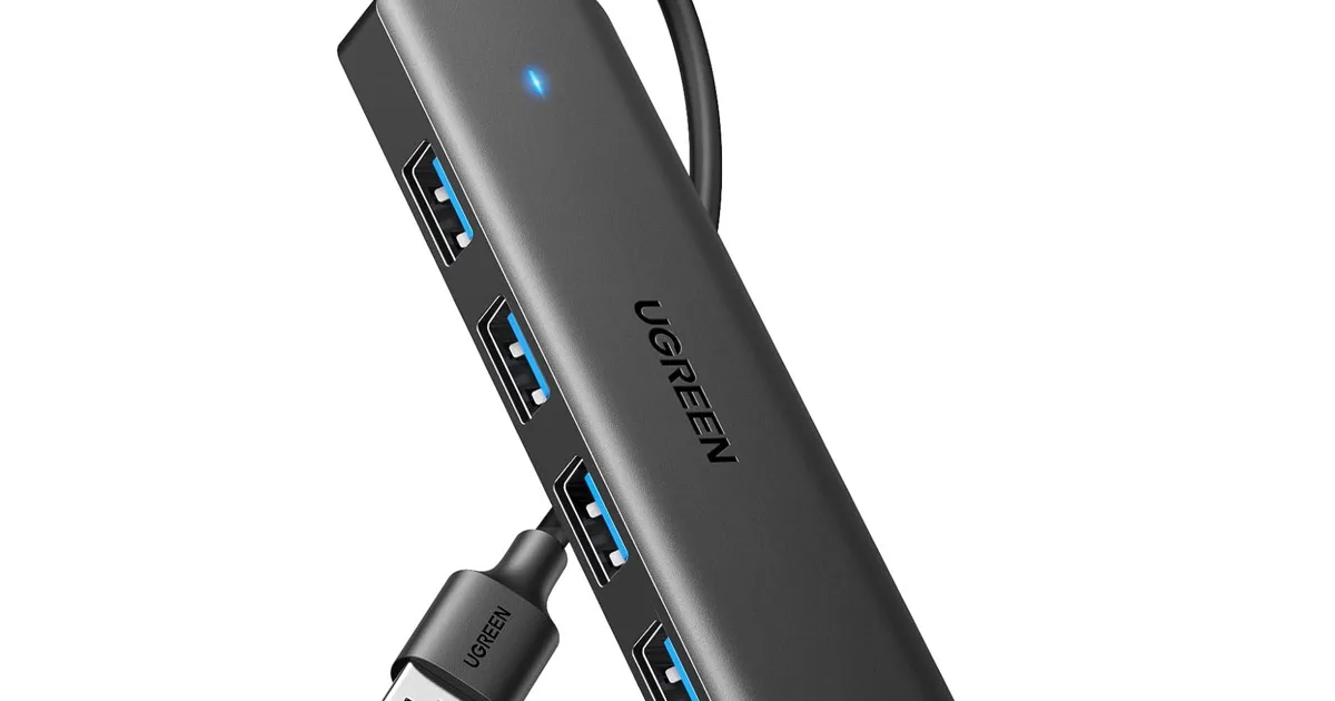 Hub Ultra fin multiport UGREEN Hub USB 3.0 4 Ports Data USB 3.0 5Gbps ...