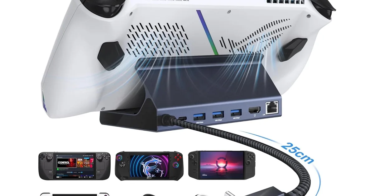 Station d'accueil 8 en 1 iVANKY pour Steam Deck OLED & ROG Alloy avec ...