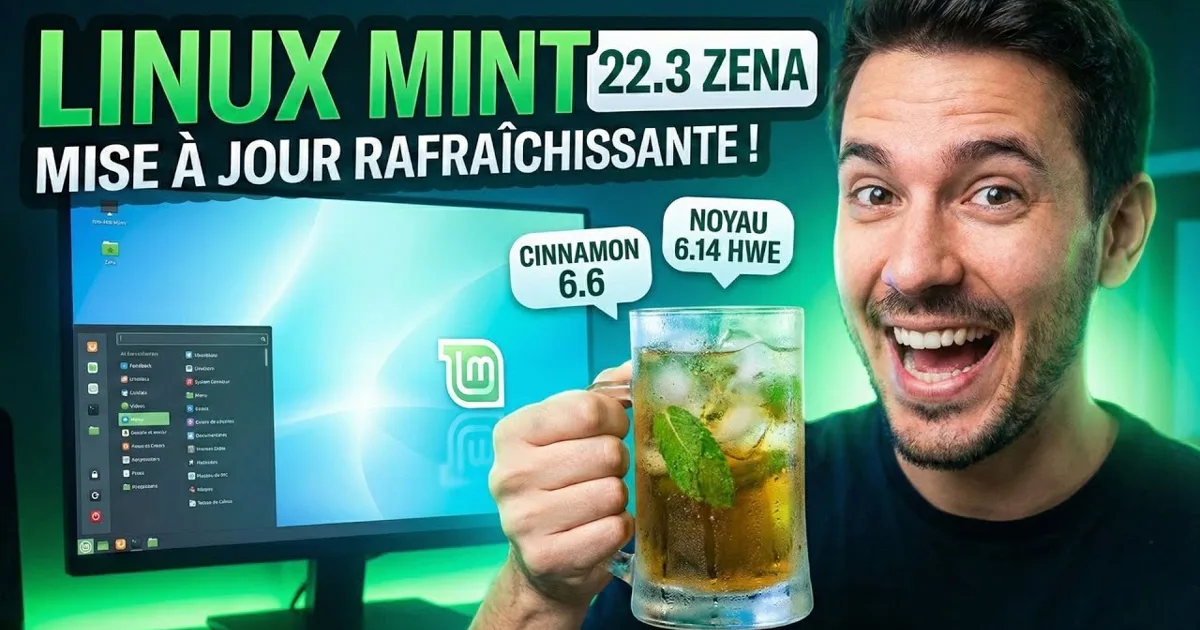 Linux Mint 22.3 "Zena" : Cinnamon 6.6, Noyau 6.14 HWE, nouveau menu ...