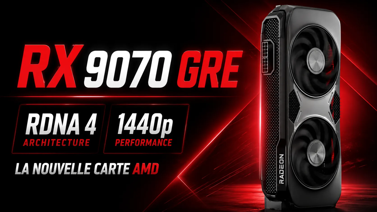 AMD Radeon RX 9070 GRE : la nouvelle carte RDNA 4 arrive pour le jeu en 1440p