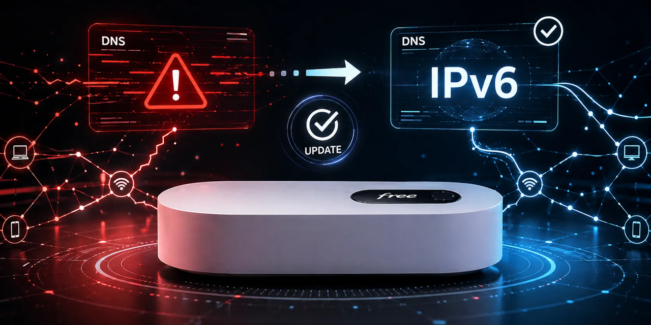 Mise à jour Freebox : Free corrige le bug technique DNS en IPv6