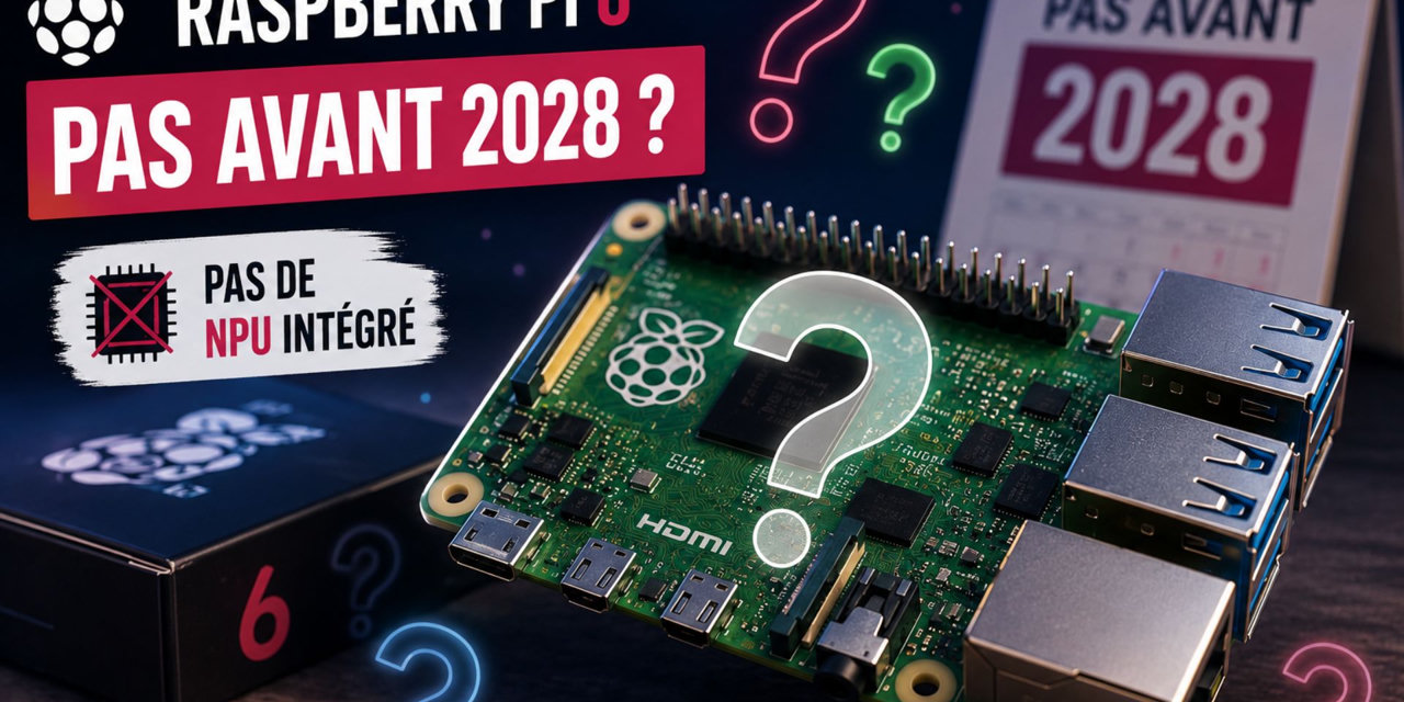 Raspberry Pi 6 : pas avant 2028, et sans puce IA intégrée ?