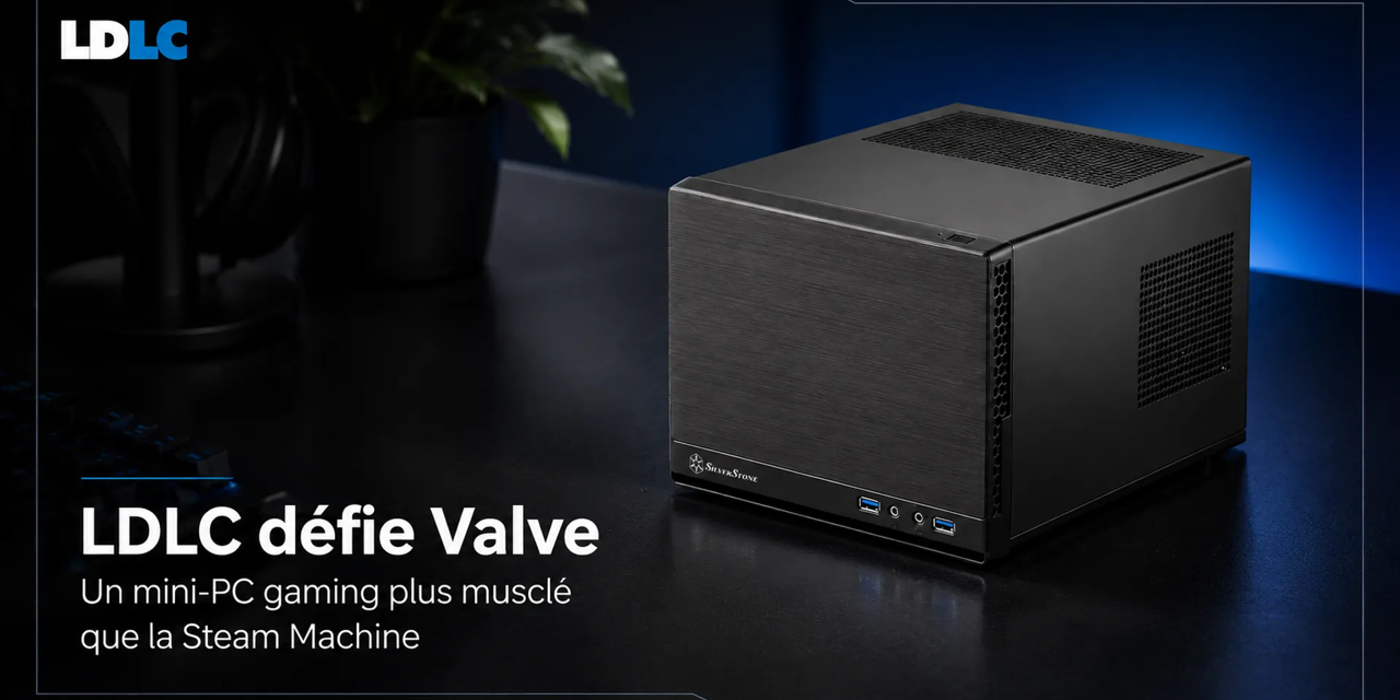 LDLC défie Valve avec un mini-PC gaming plus musclé que la Steam Machine