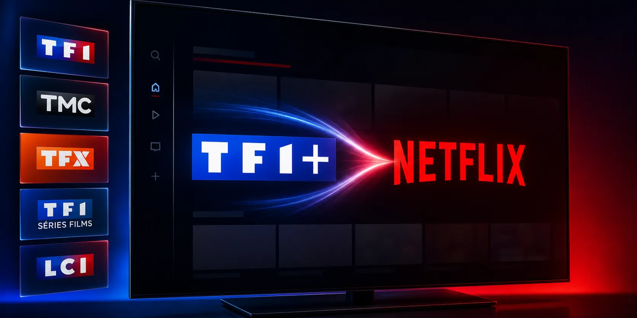 TF1+ arrive sur Netflix : les chaînes du groupe TF1 débarquent dans l’application