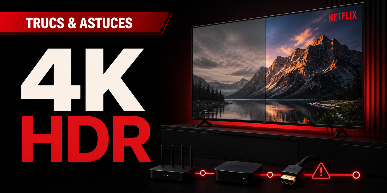 Netflix reste en HD ? Voici ce qui bloque vraiment la 4K et le HDR