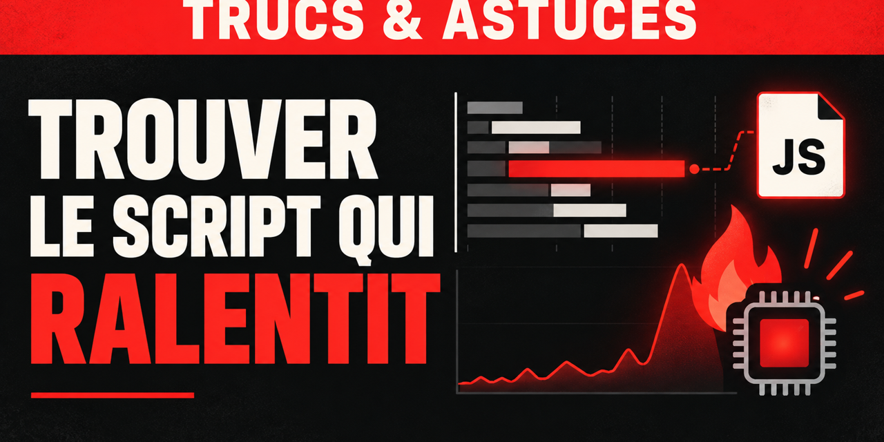Trouver le script qui ralentit une page avec les DevTools