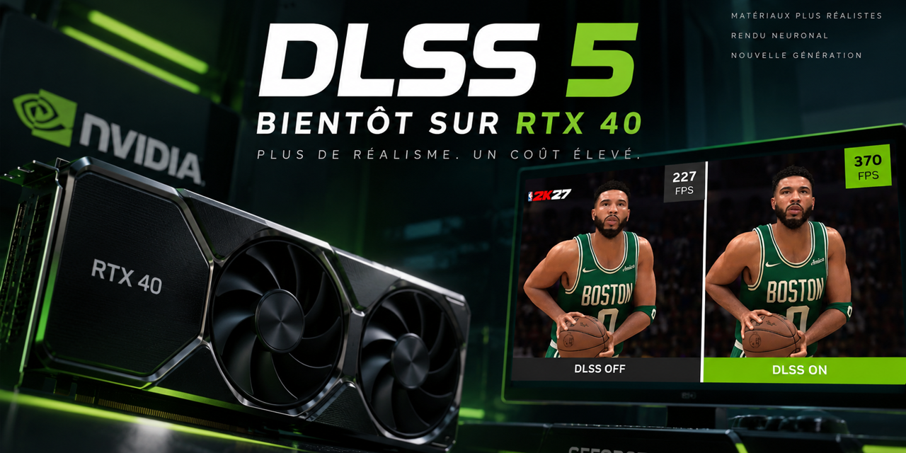 Nvidia confirme que le DLSS 5 arrivera sur les RTX 40, malgré un modèle qui fait chuter les fps