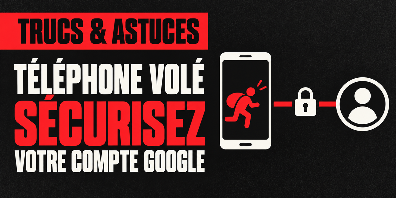 Téléphone volé : couper ses accès à votre compte Google