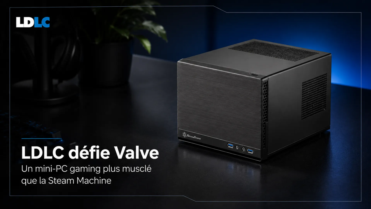LDLC défie Valve avec un mini-PC gaming plus musclé que la Steam Machine