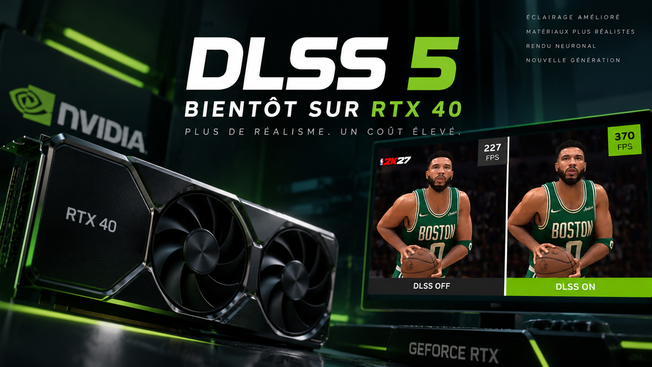 Nvidia confirme que le DLSS 5 arrivera sur les RTX 40, malgré un modèle qui fait chuter les fps
