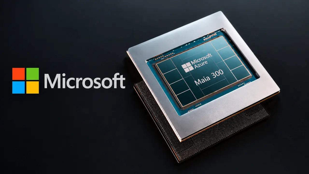 Microsoft dévoile Maia 300 : sa nouvelle puce IA promet 40 % de tokens en plus par watt
