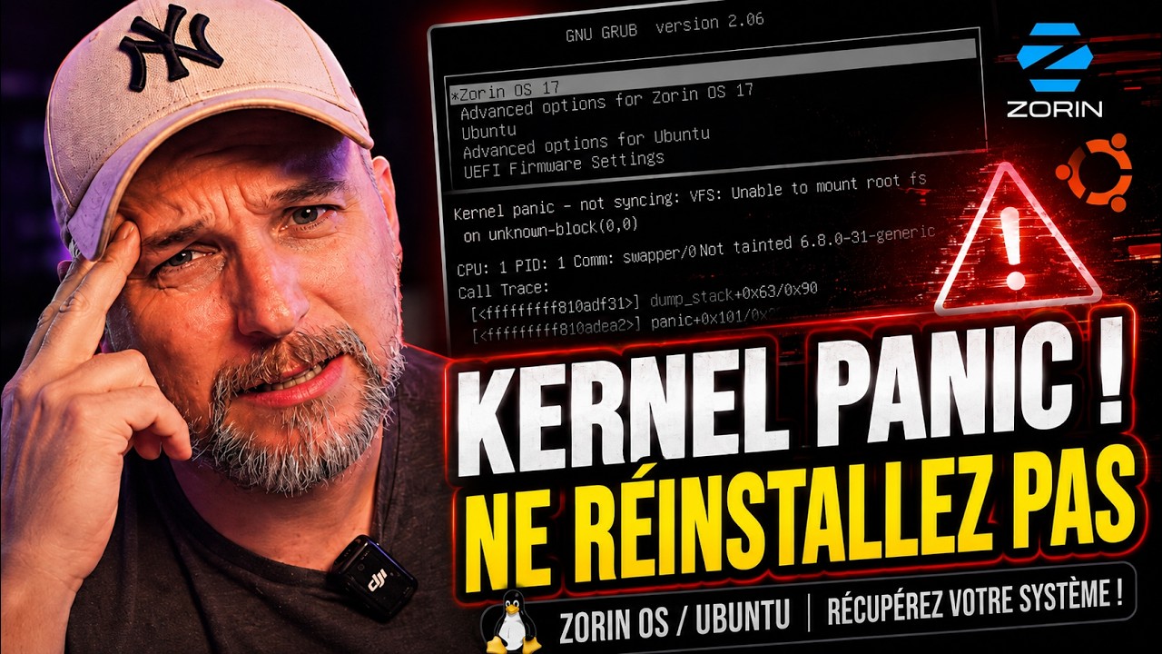 Kernel Panic : votre Linux ne démarre plus ? Ne réinstallez pas, faites ça avec GRUB
