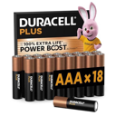 Piles Duracell AAA Plus Alcalines Lot de 18