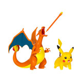 Figurines Pokémon Dracaufeu et Pikachu