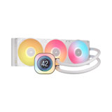 CORSAIR iCUE Link Titan 360 RX LCD – Intel LGA 1851/1700, AMD AM5/AM4 – 3X RX120 RGB Ventilateurs – iCUE Link Hub Inclus – Blanc