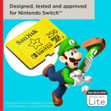 Carte microSDXC SanDisk 256 Go pour Nintendo Switch