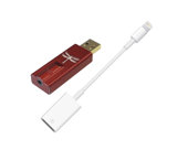 Ampli/DAC pour casques Audioquest Dragonfly Rouge + Adaptateur Apple Lightning vers USB-A femelle