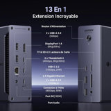 Dock Thunderbolt 4 UGREEN Revodok Max 213 13 en 1 !