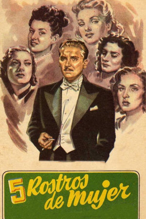 cinco rostros de mujer