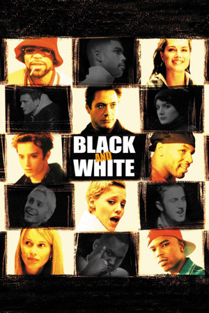 black and white