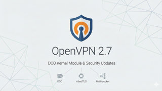 Openvpn 2.7 est là : performances boostées et support du noyau linux au programme