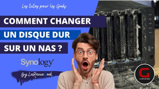 Montage d'un disque dur Seagate Exos 18To sur un NAS Synology