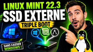 Installer Linux Mint 22.3 sur un disque dur externe : triple boot sans casser Windows !