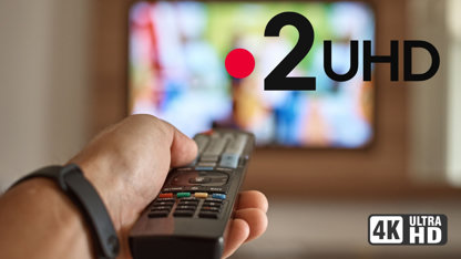 Voici le nouveau logo de France 2 UHD signant au passage l'expansion de la TNT 4K