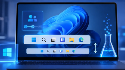 Windows 11 simplifie son programme Insider et teste une barre des tâches redimensionnable