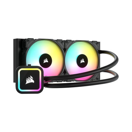 Refroidisseur de CPU Corsair H100x RGB ELITE - Intel LGA 1700, 1200, 115X, 2066, AMD AM5/AM4