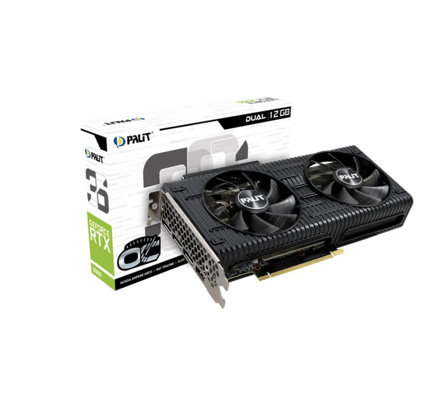 Carte graphique Palit RTX 3060 Dual OC 12Go à 389 € chez cybertek