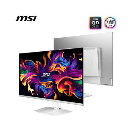 MSI MPG 321URXW QD-OLED écran Gaming 31.5 Pouces 4K UHD - 3840 x 2160, 240Hz - 0.03ms, DisplayHDR True Black 400, KVM, RGB - DP 1.4a, HDMI 2.1, USB Type-C
