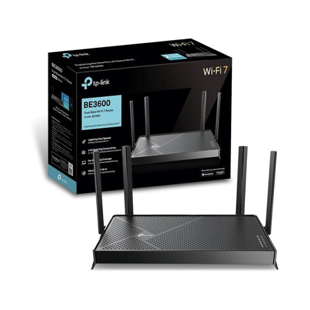 TP-Link Archer BE3600 Routeur WiFi 7, Routeur WiFi BE 3600 Mbps bi-Bande, 2 Ports 2.5G