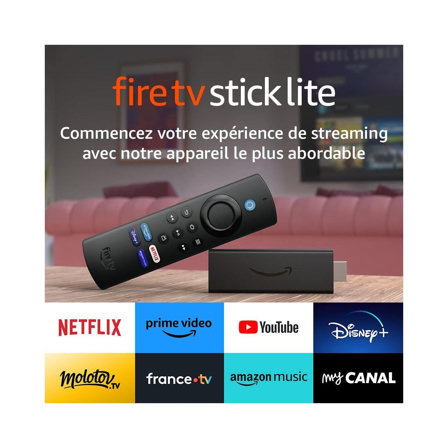 Amazon Fire TV Stick Lite avec télécommande vocale Alexa