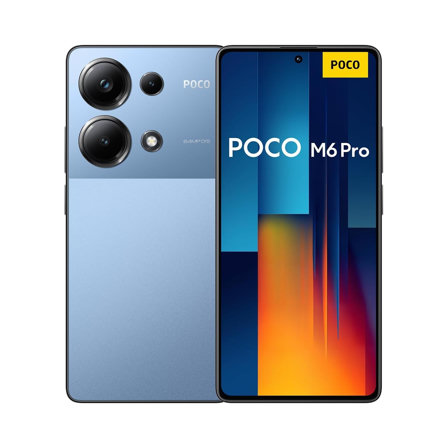 Xiaomi POCO M6 Pro, Téléphone Mobile 12/512Go Bleu, Carte SIM Non Incluse, Smartphone Android, Version FR