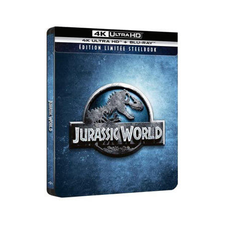 Jurassic World 4K Ultra HD + Blu-Ray-Édition boîtier SteelBook