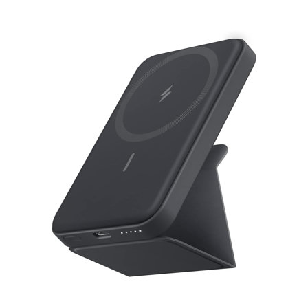 Batterie Externe iPhone Magnétique Pliable Anker 622 (MagGo)  5 000 mAh avec USB C pour iPhone Gris Interstellaire