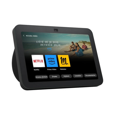 Echo Show 8 (3e génération, modèle 2023) | Écran tactile HD connecté avec son spatial